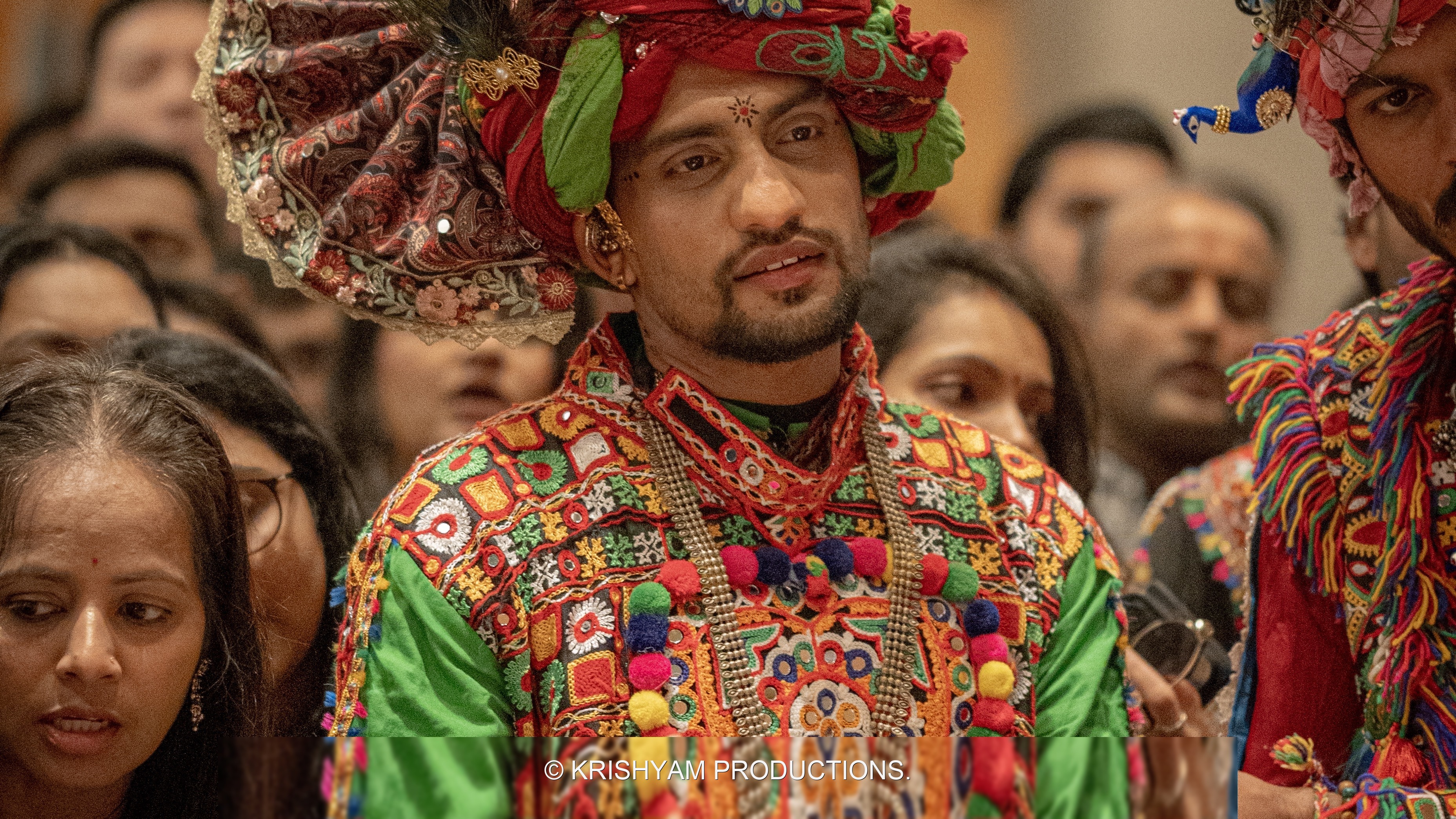 Guest in traditional attire at a celebration